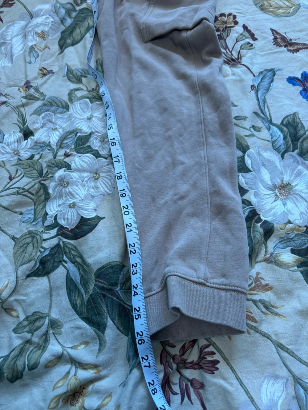 Nike Kids Taupe Sweatpants with White Logo